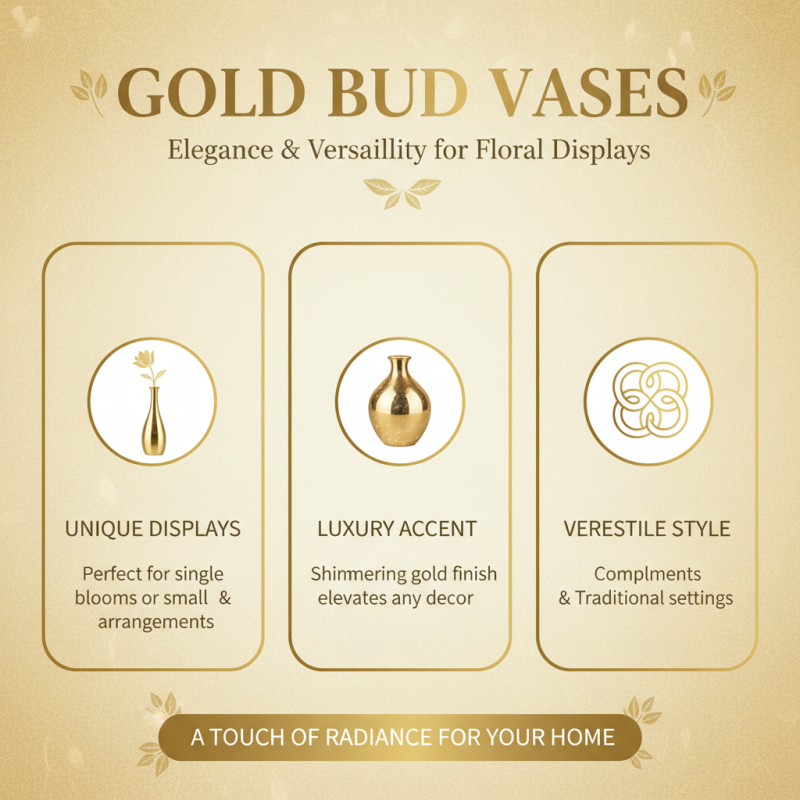 How to Choose the Perfect Gold Bud Vases for Your Home Decor
