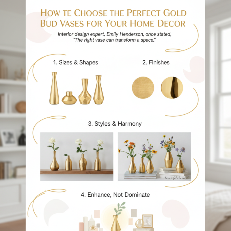 How to Choose the Perfect Gold Bud Vases for Your Home Decor