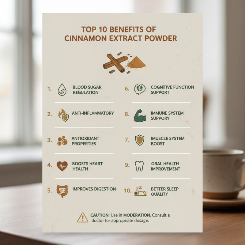 Top 10 Benefits of Cinnamon Extract Powder for Health and Wellbeing