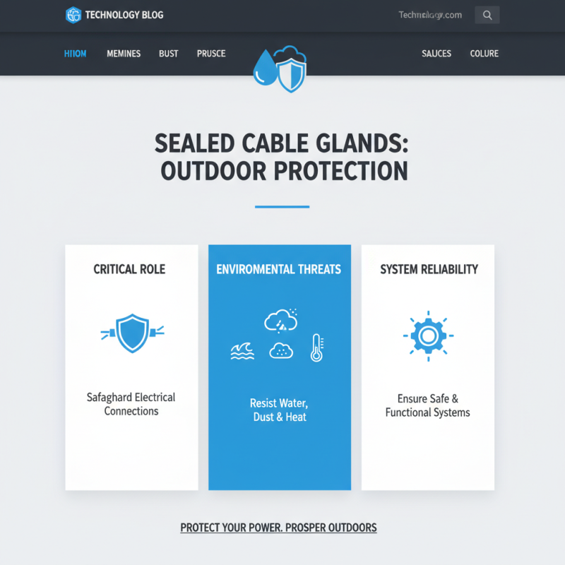 Top 5 Sealed Cable Gland Options for Reliable Outdoor Use