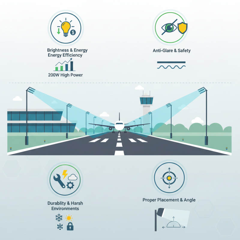 Advocating Environmentally Friendly Airport Lighting Solutions: How to Select the Optimal High-Power COB Cutoff High-Mast Flood Light for Airport Aprons to Resolve Light Spill
