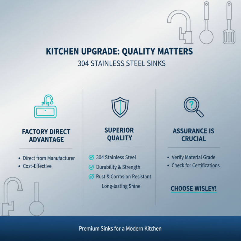 Why Choose Factory Direct Sale 304 Stainless Steel Sink for Your Kitchen?