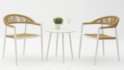 Outdoor Riding Aluminum Rattan Chair with Table Set-AD723012-3