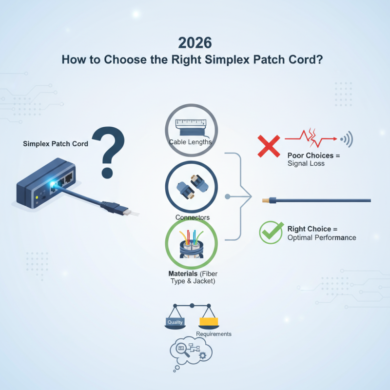 2026 How to Choose the Right Simplex Patch Cord?