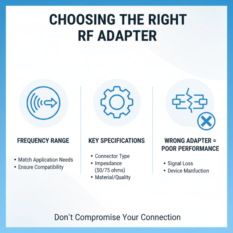 How to Choose the Right RF Adapter for Your Needs?