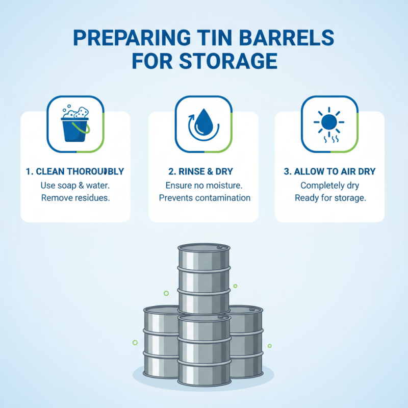 How to Properly Use Closed Printed Tin Barrels for Storage?