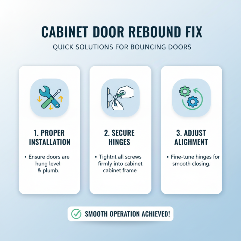 What is Cabinet Door Rebound and How to Fix It?