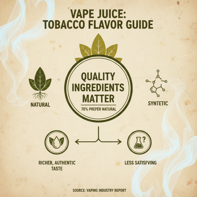How to Choose the Best Tobacco Flavored Vape Juice?