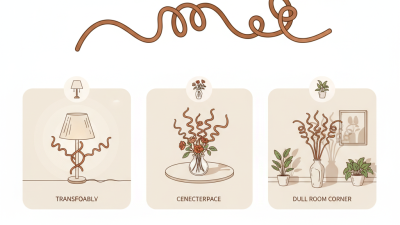 How to Use Curly Shape Rattan Sticks for Home Decor?