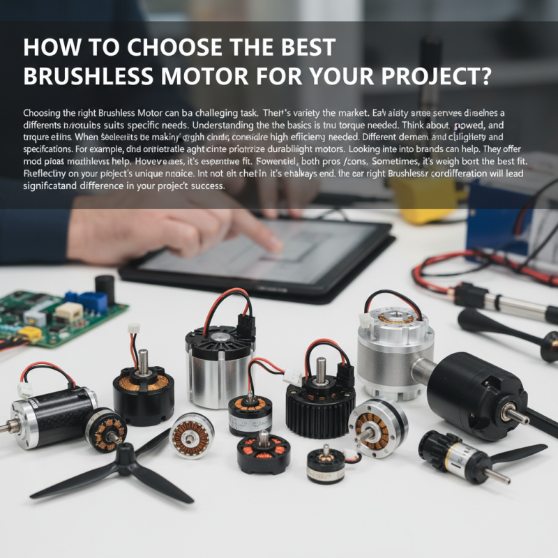 How to Choose the Best Brushless Motor for Your Project?