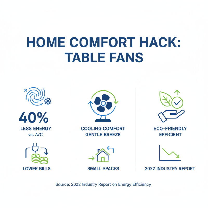 Top 10 Table Fans for Home Comfort and Energy Efficiency?