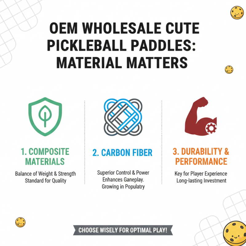 Why Choose OEM Wholesale Cute Pickleball Paddles for Your Next Game?