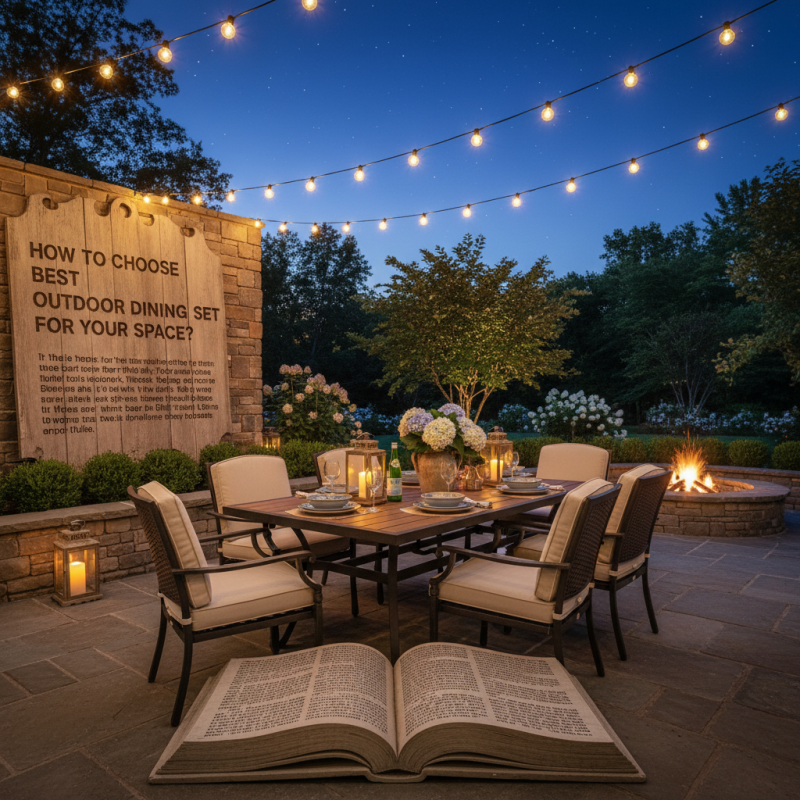 How to Choose the Best Outdoor Dining Set for Your Space?
