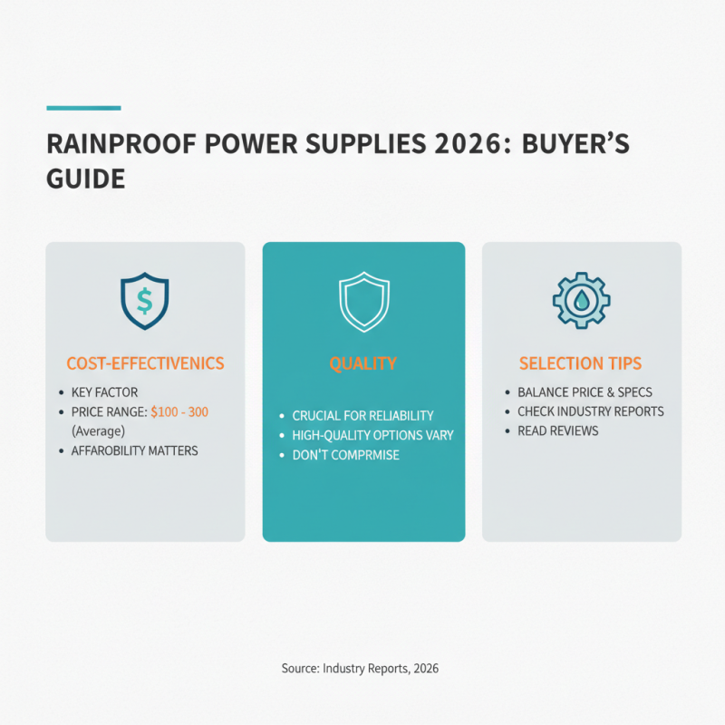 How to Choose the Best Rainproof Power Supply for 2026?
