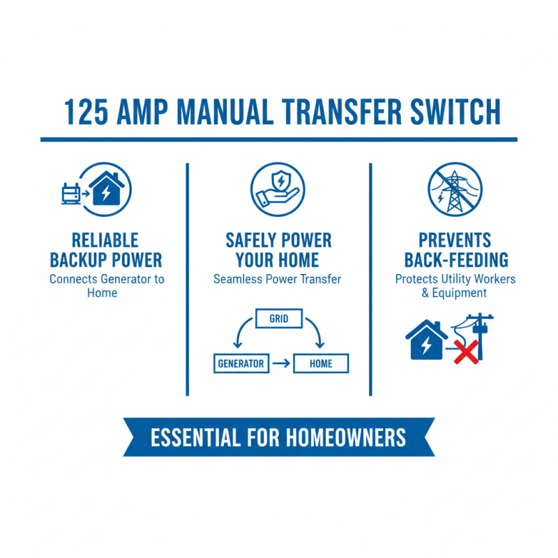 What is a 125 Amp Manual Transfer Switch and How Does it Work?