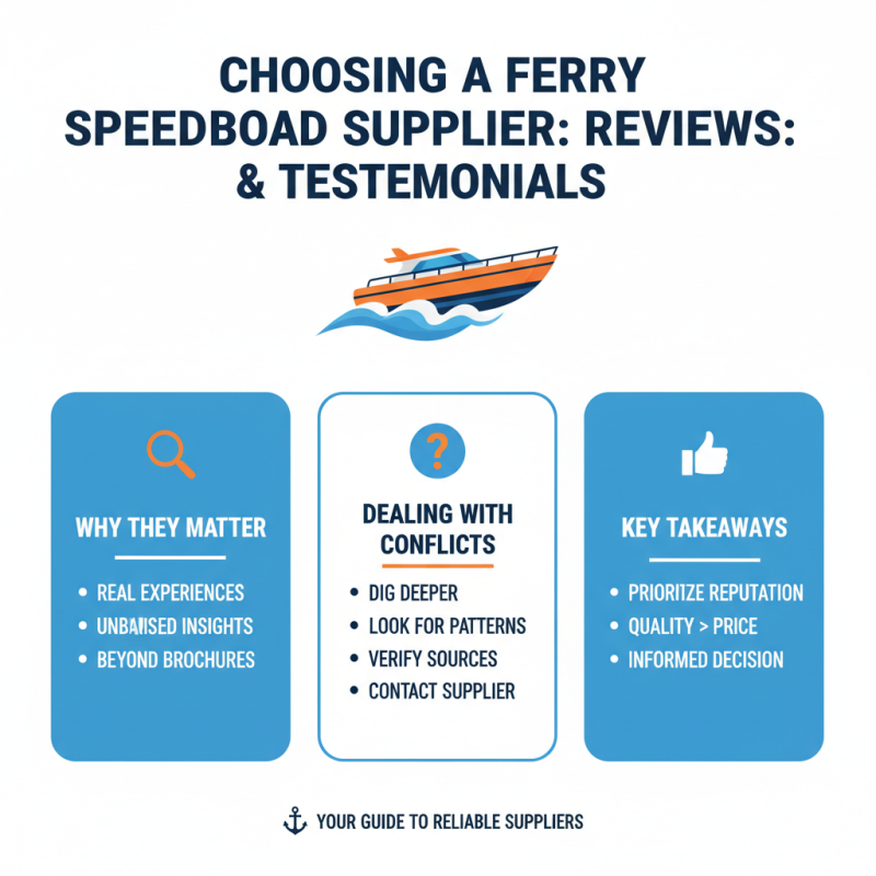 High Quality Ferry Speed Boat Supplier Tips for Choosing the Best Option?