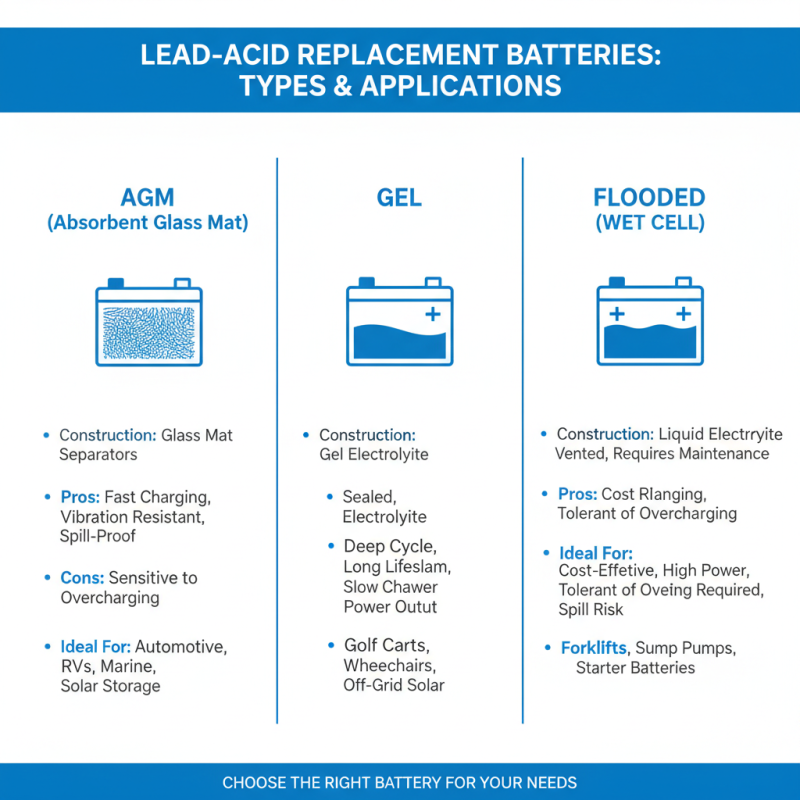 How to Choose the Right Lead Acid Replacement Battery?