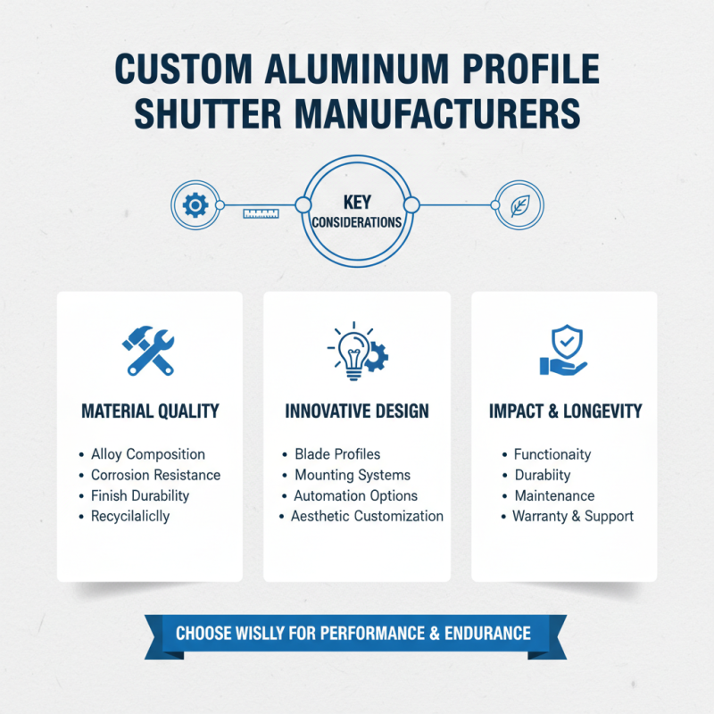 Top 10 Custom ZHONGYA Aluminium Profile Shutter Manufacturers to Consider?