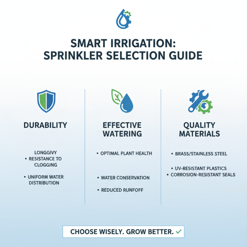 How to Choose Wholesale High-Quality Irrigation Water Sprinklers?