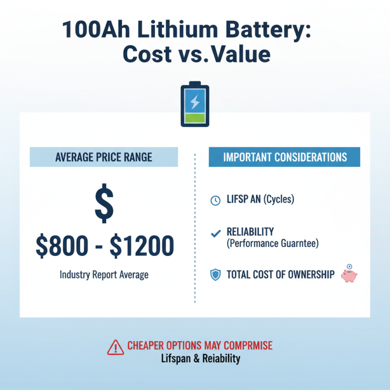 How to Choose the Best 100ah Lithium Battery for Your Needs?