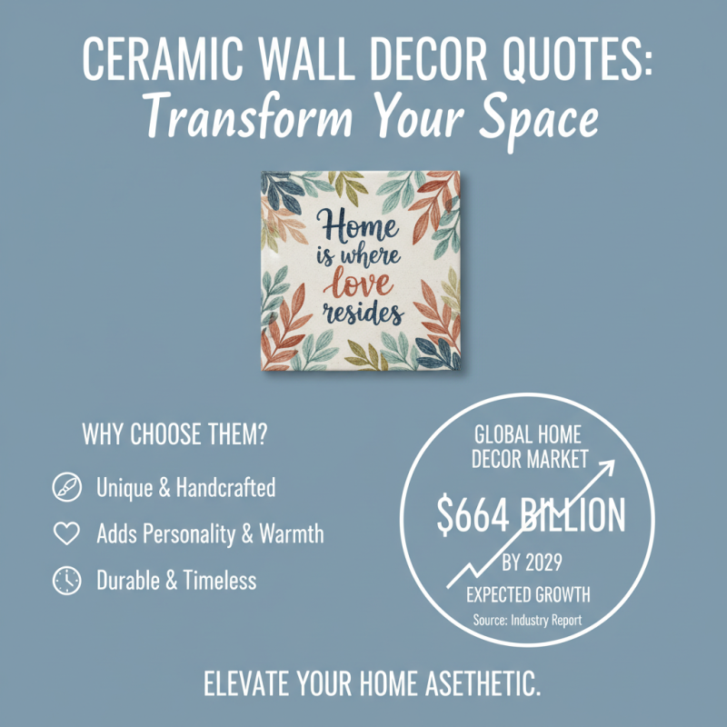 10 Best High-Quality ODM Ceramic Wall Decor Quotes for Your Home