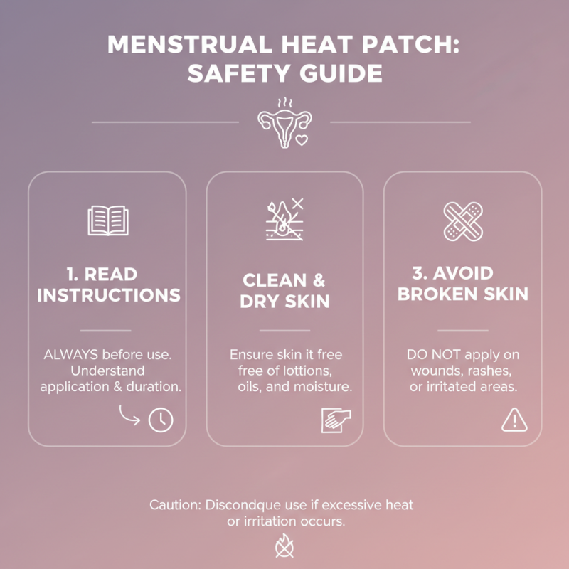 How to Use Menstrual Heat Patch for Cramps Relief?