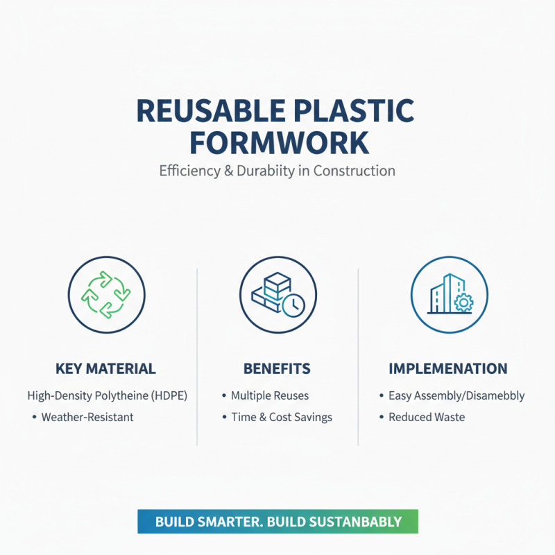 How to Use Reusable Plastic Formwork for Efficient Construction?