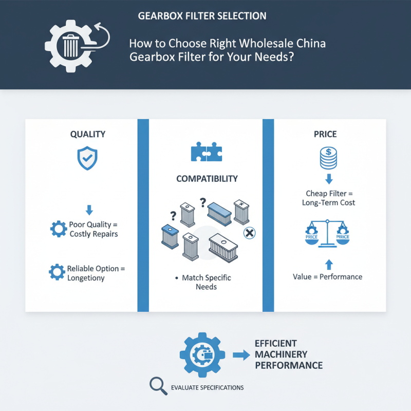 How to Choose the Right Wholesale China Gearbox Filter for Your Needs?