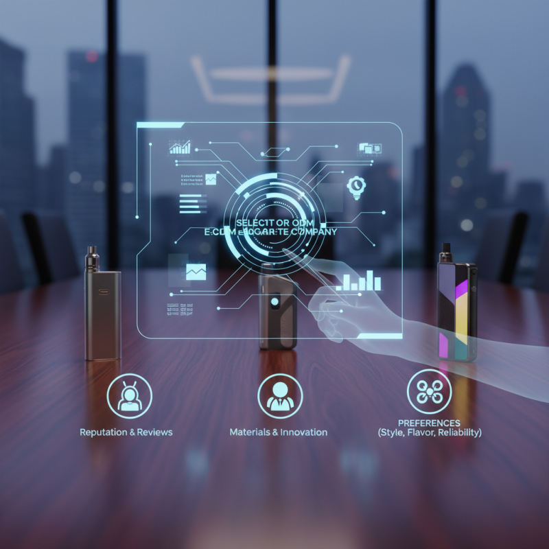 2026 How to Choose the Best ODM High-Quality E Cigarette Company?