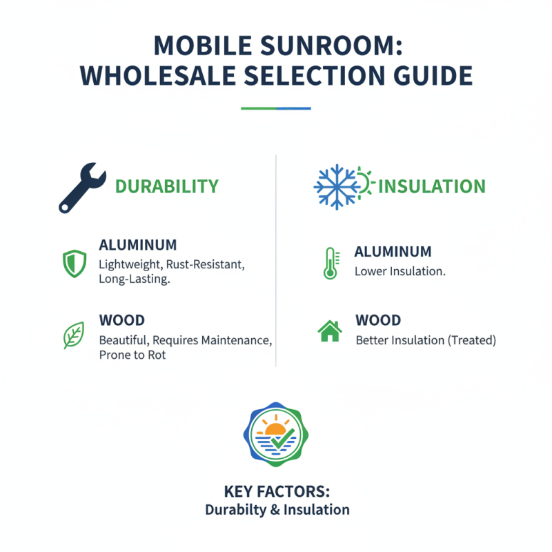 How to Choose High-Quality Wholesale Mobile Sunroom for Your Needs?