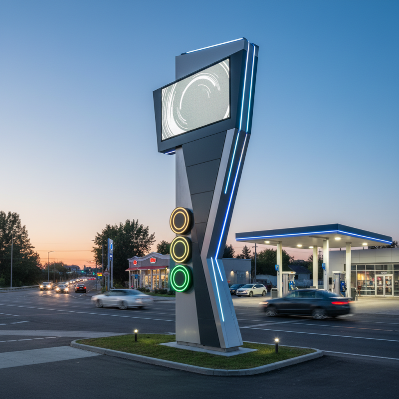 Top 10 Reasons to Choose ZZC ODM Led Pylon Gas Sign for Your Business