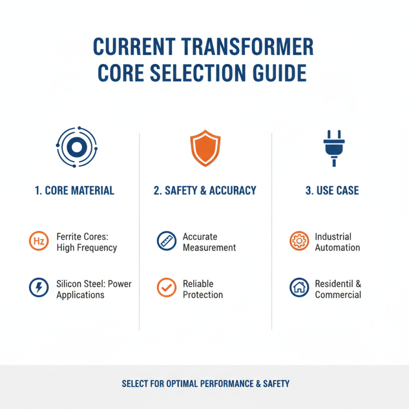 How to Choose the Right Current Transformer Core for Your Needs?
