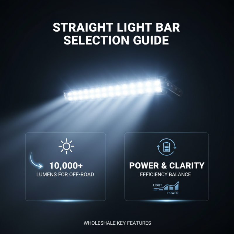 2026 How to Choose the Best Wholesale Straight Light Bar Product?