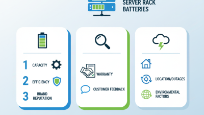 Top Tips for Choosing the Right Solar Server Rack Battery?
