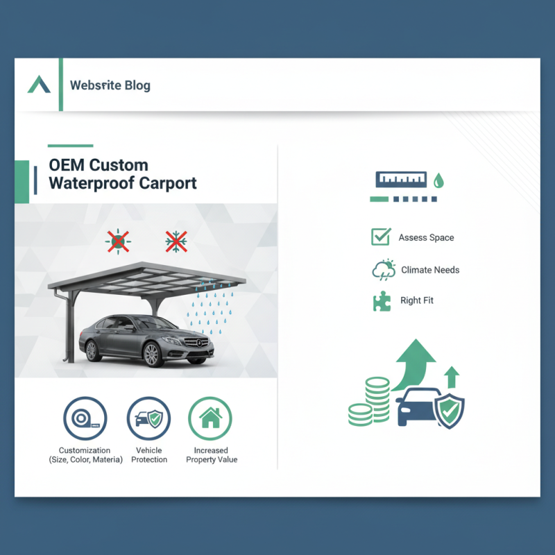 What is OEM Custom Waterproof Carport and Why Choose This Solution?