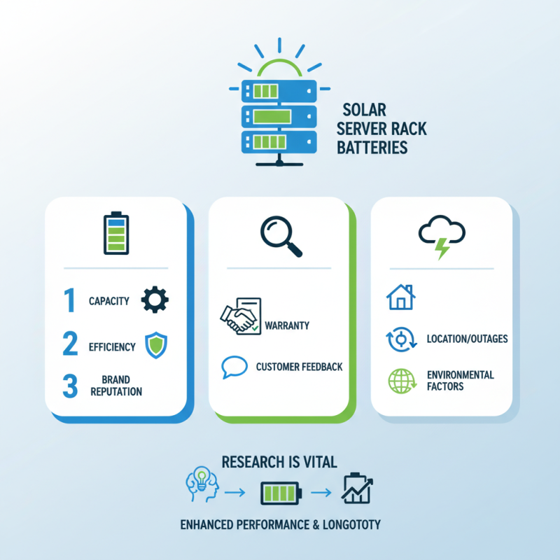 Top Tips for Choosing the Right Solar Server Rack Battery?