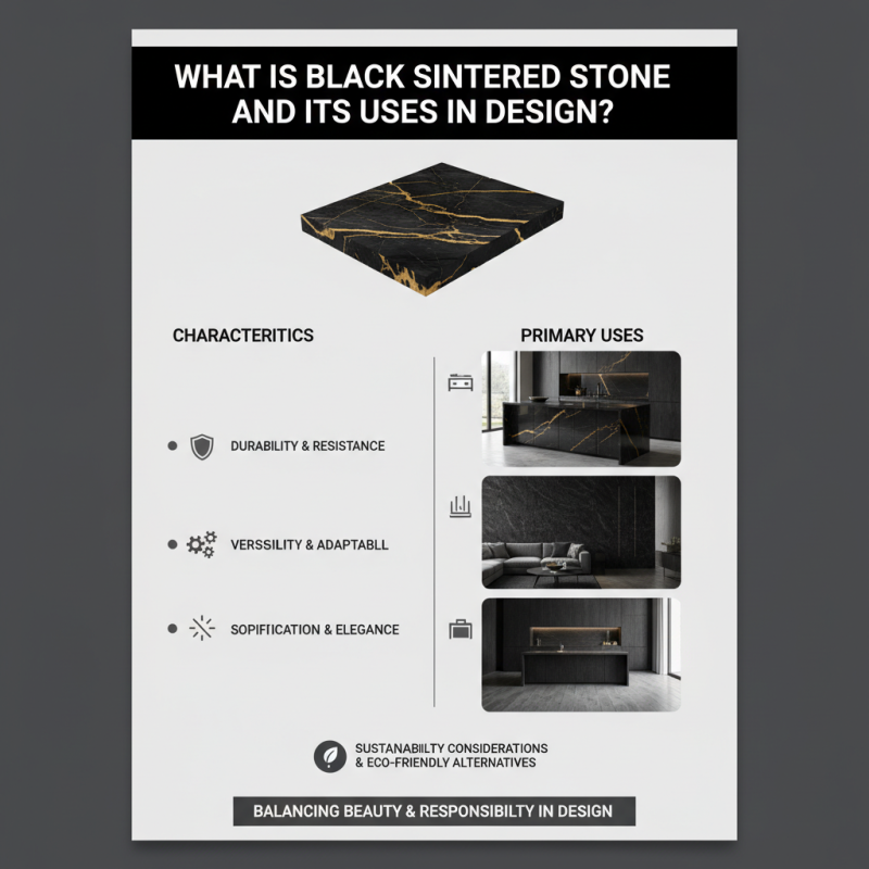 What is Black Sintered Stone and Its Uses in Design?