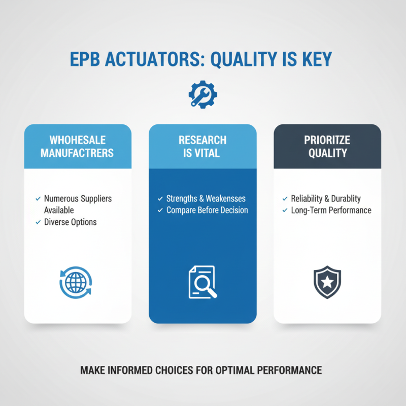2026 Best OEM Wholesale Epb Actuator Options for Your Vehicle Needs?