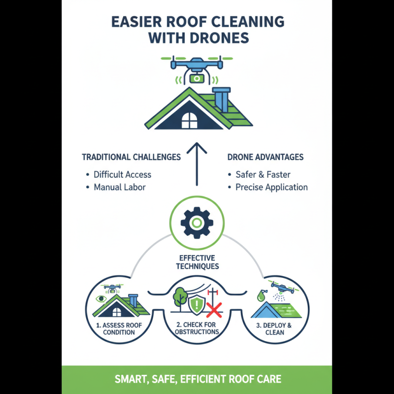 How to Use a Roof Cleaning Drone Effectively?