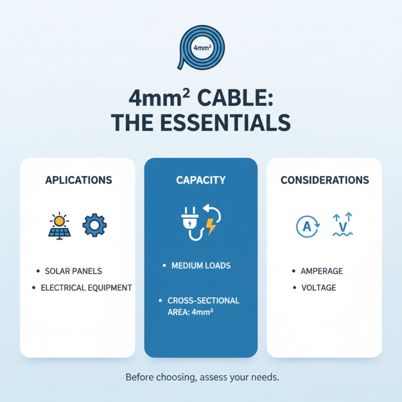 How to Choose the Right 4mm2 Cable for Your Electrical Needs?