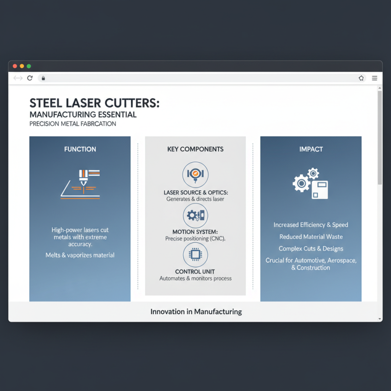 What is a Steel Laser Cutter and How Does It Work?