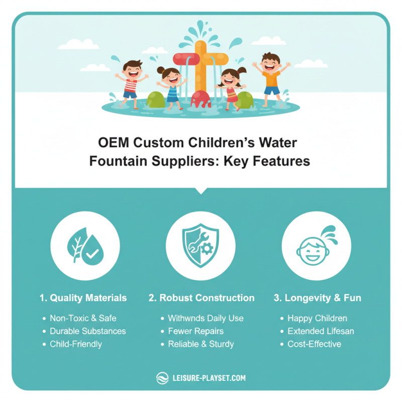 How to Choose the Best OEM Custom Playing Children Water Fountain Suppliers?