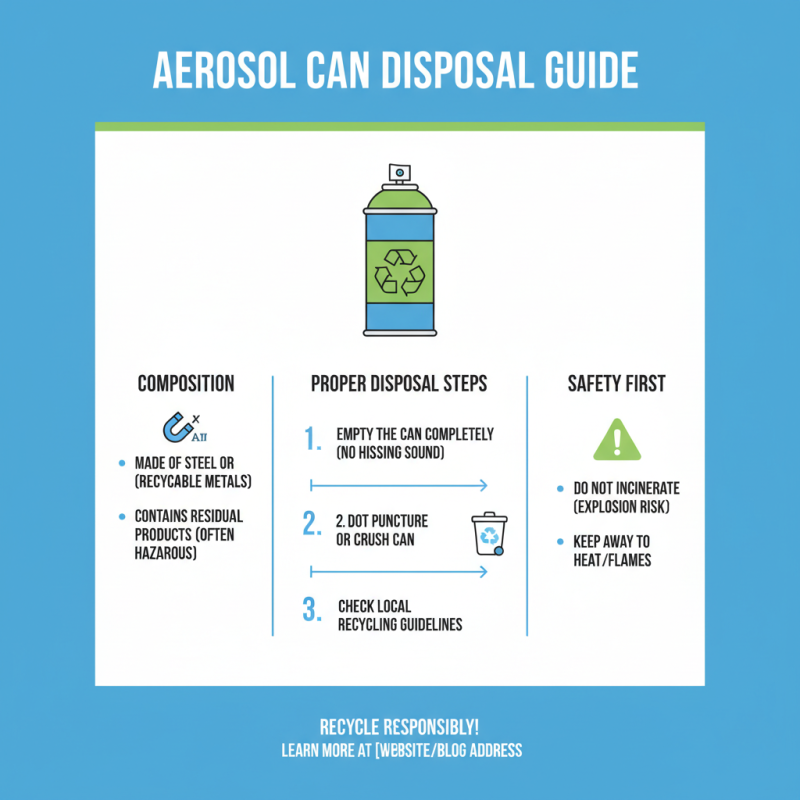 How to Properly Dispose of Aerosol Tin Cans?