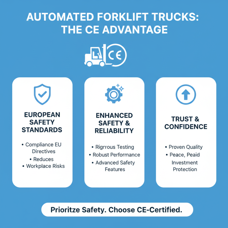Why Choose CE Certification High Quality Automated Forklift Trucks Manufacturers?