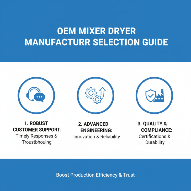 What is a High-Quality OEM Mixer Dryer Manufacturer?