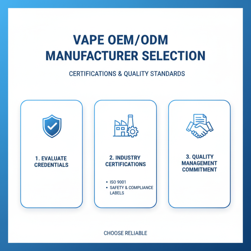 How to Choose the Best Vape OEM ODM Manufacturer for Your Business?