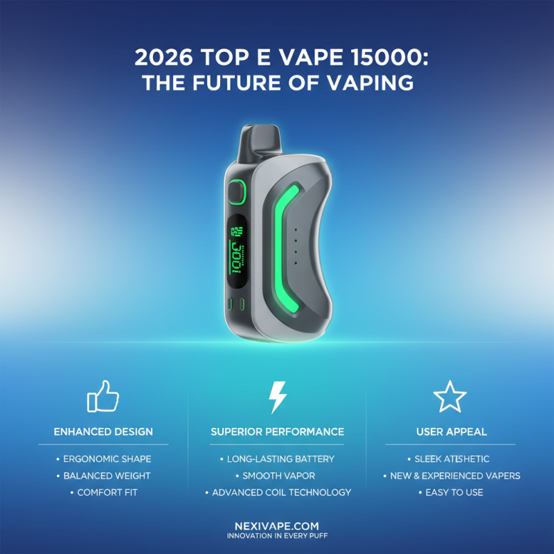 2026 Top E Vape 15000 Features and Benefits Explained