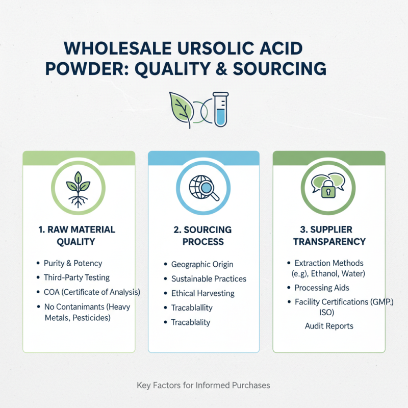 Top China Wholesale Ursolic Acid Powder Pricelist for 2026?