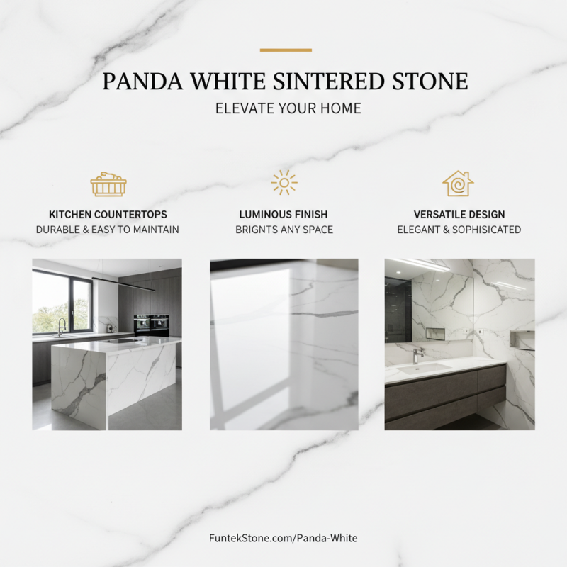 How to Use Panda White Sintered Stone for Your Home设计?