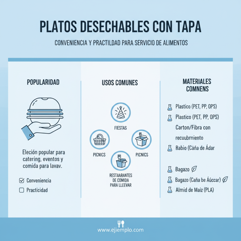 What are Platos Desechables Con Tapa and Their Uses?